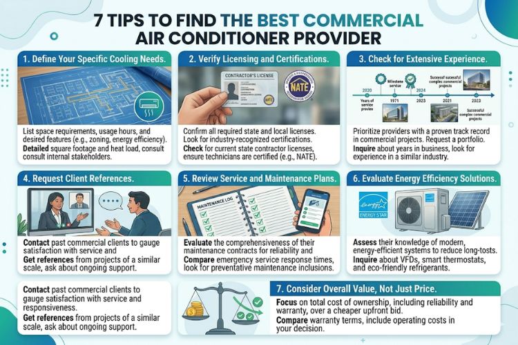 7 Tips to Find the Best Commercial Air Conditioner Provider